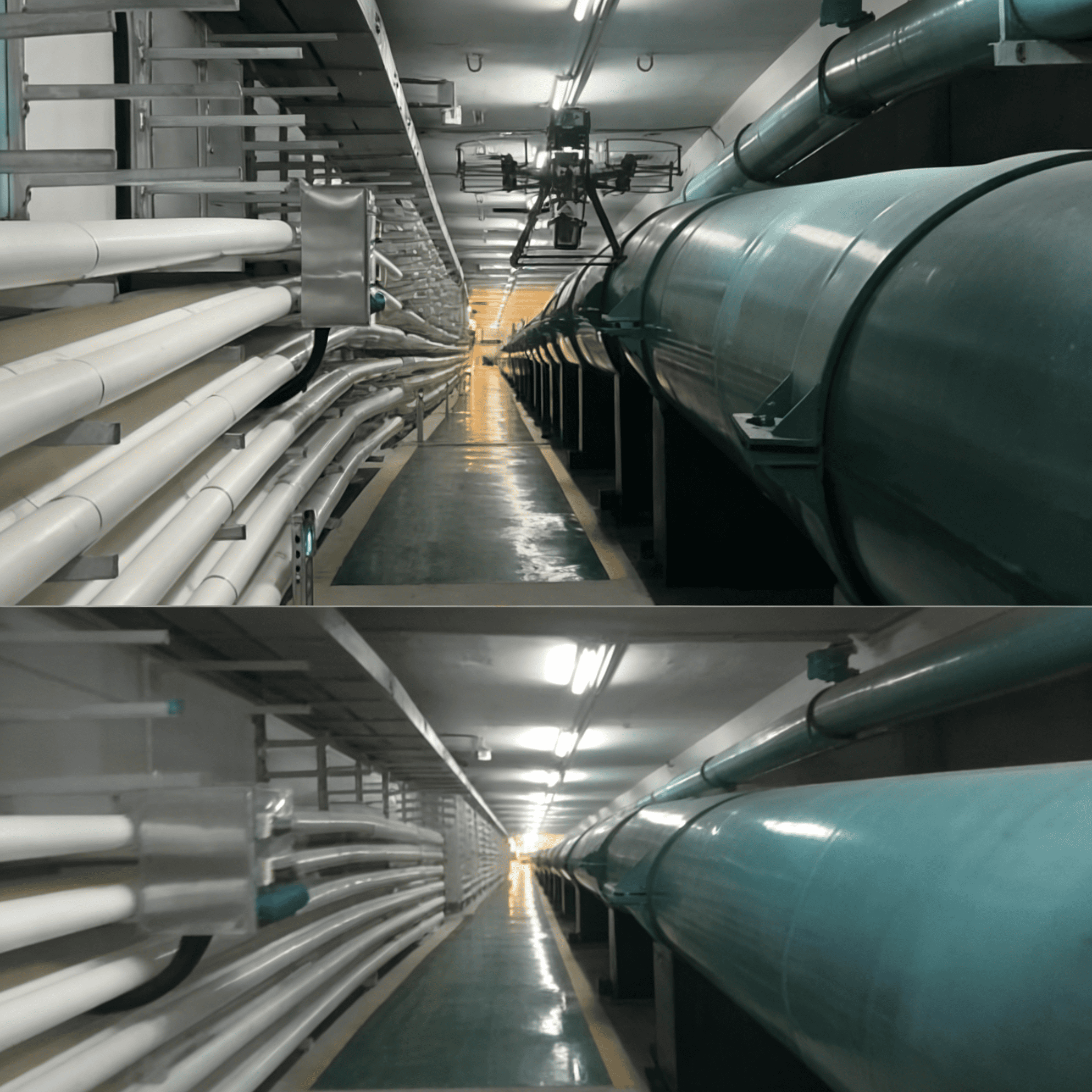 无人机管廊现场图